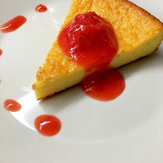 【簡単】混ぜるだけ！しっとりチーズケーキ